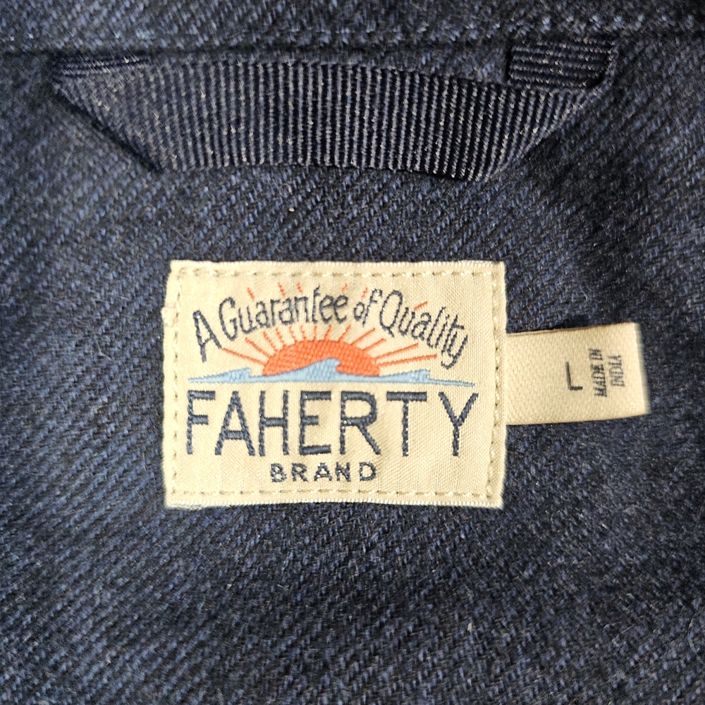 Faherty Teton Valley Vest In Navy Heather  ModeSens - Picture 7 of 11